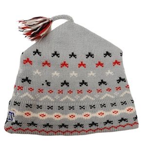 🍒 MURRAY MERKLEY 100% Wool Vintage Winter Toque Hat Intarsia Pattern Unisex